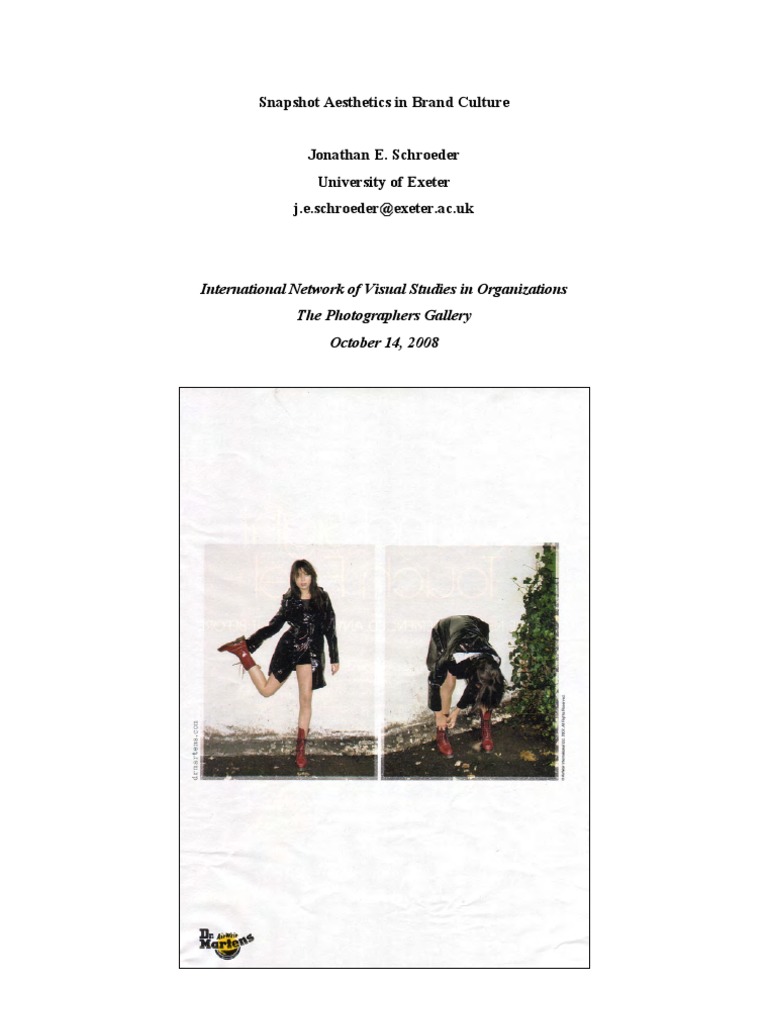 Snapshot Aesthetics Marketing Communications Brand