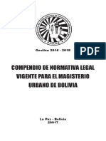 Normativa legal educación Bolivia