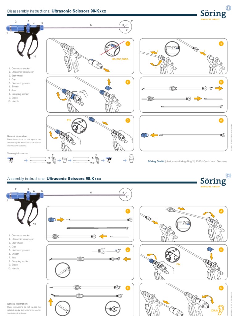 Ultrasonic Scissors 98-Kxxx MA R01.01 en-GB 03-4821 | PDF | Electrical ...
