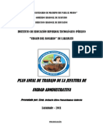 Plan Trabajo Unidad Administrativa PDF