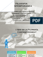 Filosofia Contemporanea I