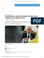 Print Para Marcelo, Moção de Censura Acaba Com o “Equívoco” Do Apoio Do PCP – Observador