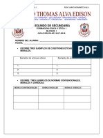 Segundo de Secundaria-Formacion Cye I-Bloque I