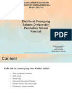 Distribusi Pemegang Saham (Dividen Dan Pembelian Saham Kembali) - Kelompok 4 - FIX