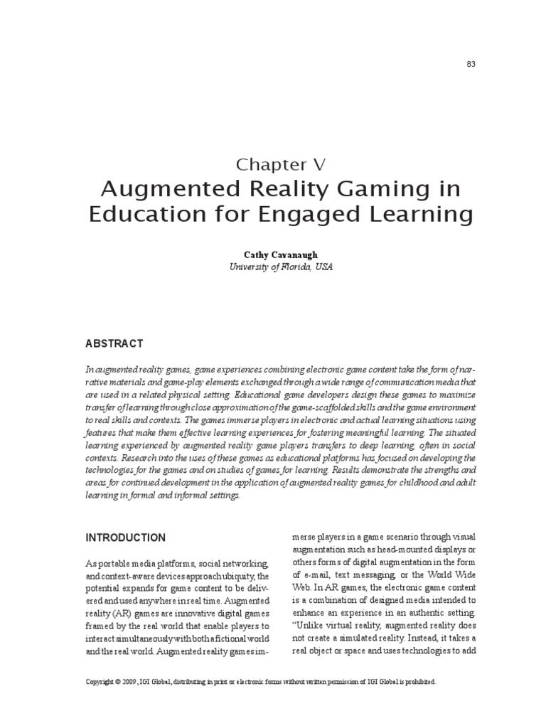 Handbook of Research On Effective Electronic Gaming in Education | PDF ...