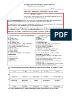 Evaluación Lenguaje y Comunicación (Tipos de Textos y Contenidos) 3º Básicos