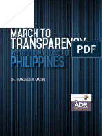 The Long March To Transparency - Institutionalizing FOI in The Philippines PDF