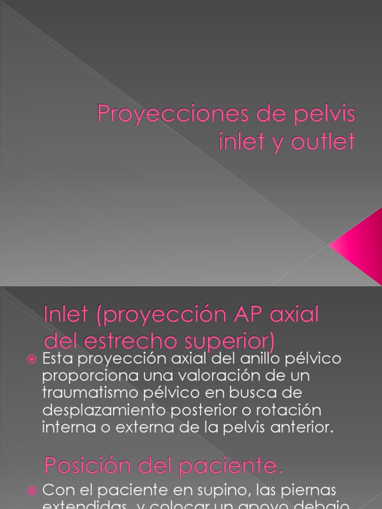 Proyecciones Inlet y Outlet de Pelvis | PDF | Ciencia y matemáticas