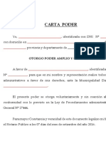 Carta Poder administrativo