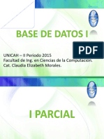 I Parcial Base de Datos I Modelo Entidad Relacion I Parte