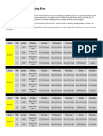 16 Week Marathon Plan