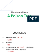 Literature - Poem: A Poison Tree