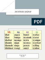 Perkataan Digraf: Daftar Kata Konsonan Bergabung