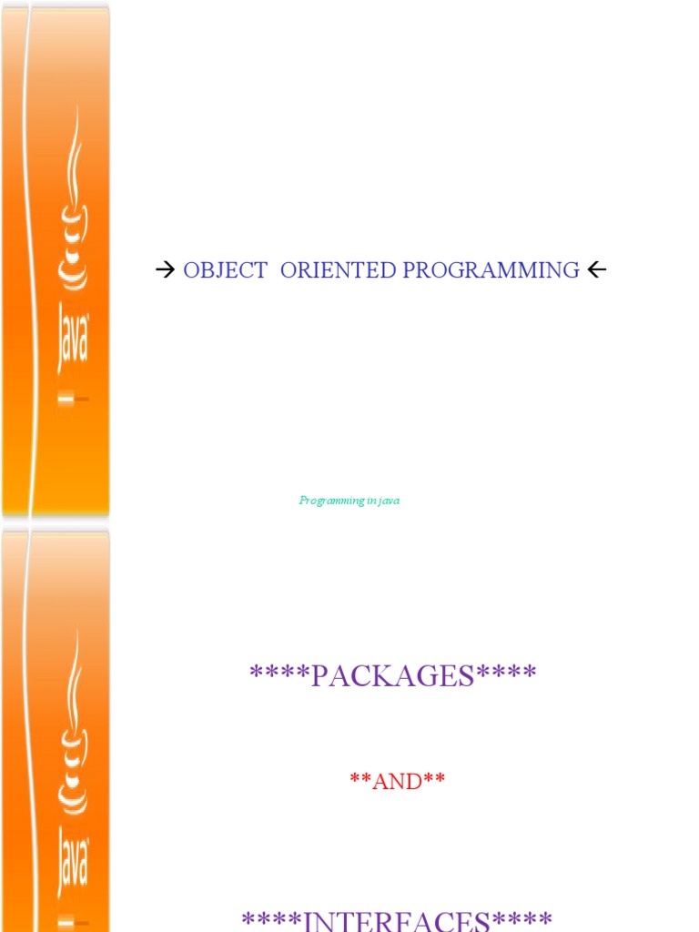 Object Oriented Programming | PDF | Class (Computer Programming ...