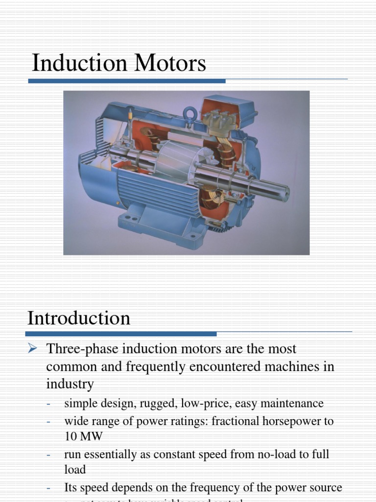 Induction Machines.ppt Electrical Equipment Physical Quantities