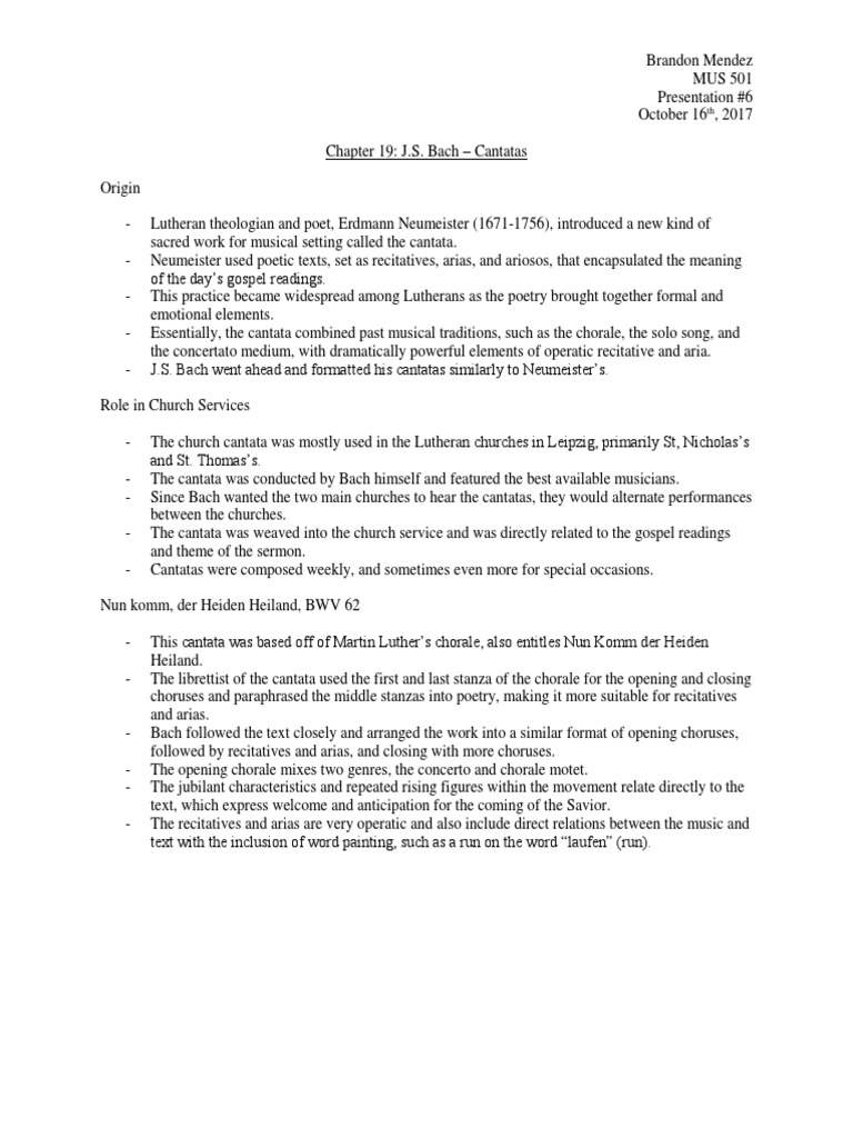 Bach Cantatas Pdf Bach Cantata Johann Sebastian Bach