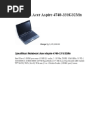 Notebook Acer Aspire 4740