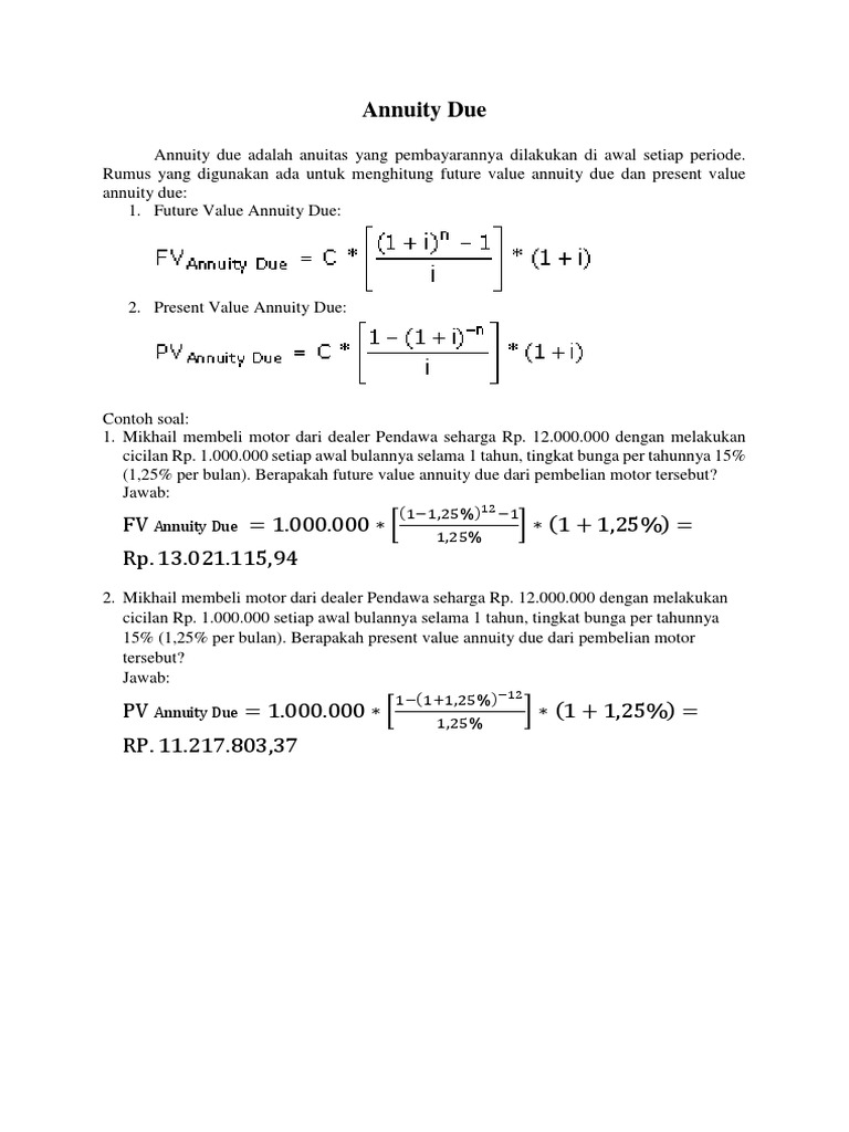 Contoh Soal Present Value Dan Future Value Berbagi