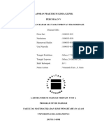 Laporan Praktikum Kimia Klinik Pemeriksaan Kadar Glutamat Piruvat Transminase