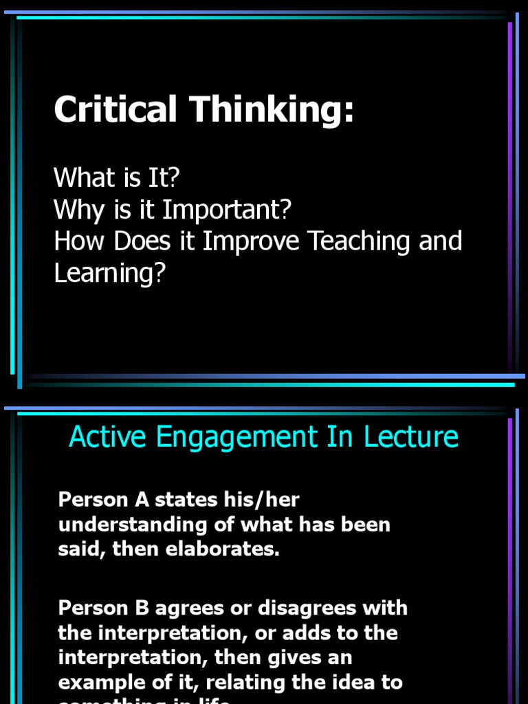 Critical thinking and reading ppt picture