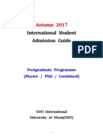(Autumn 2017)UOU International Student Admission Guide_Postgraduate