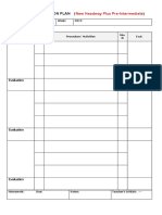 Headway Lesson Plan Template