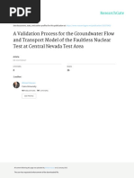 A Validation Process for the Groundwater Flow and