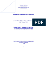 Rapport National Sur La Politique de La Population. Personnes Âgées Au Maroc - Situation Et Perspectives 2005