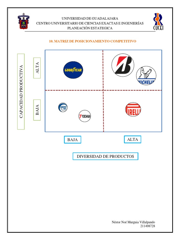 Matriz de Posicionamiento Competitivo | PDF | Neumático | Mercado ...