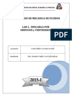 fluido  orificio informe