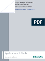 Position Control of a Drive via S7 1200