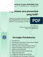 Bagaimana Cara Presentasi Yang Baik PDF