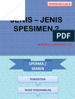 PTS Jenis Jenis Specimen