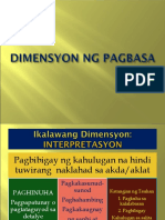 Dimensyon NG Pagbasa