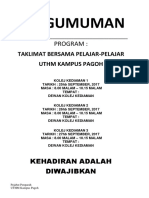 PENGUMUMAN TAKLIMAT PELAJAR