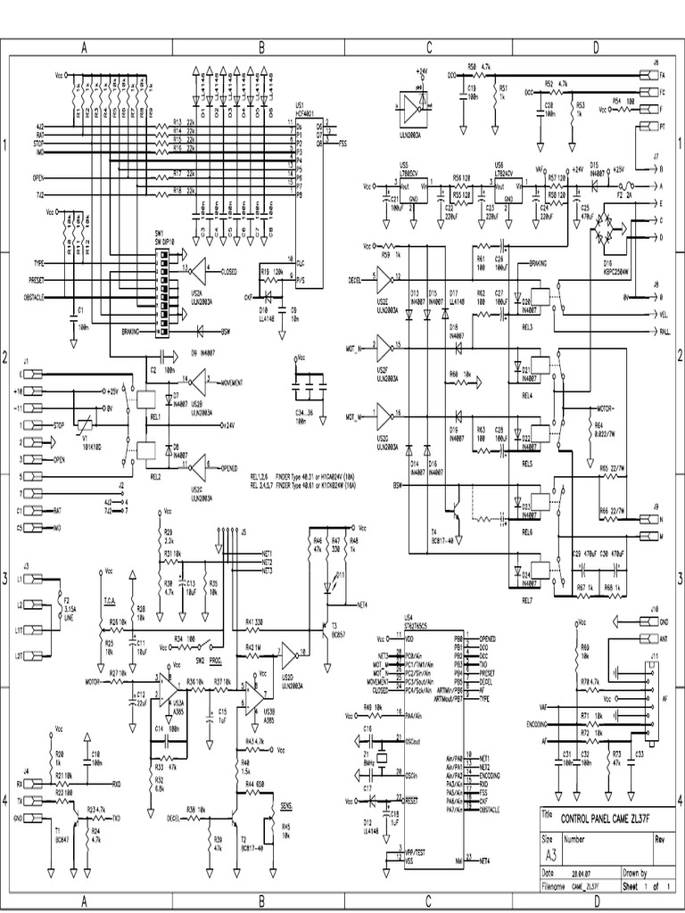 CAME - ZL37F Barrera g4000 | PDF
