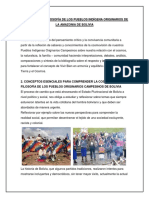 Cosmovisión y Filosofía de Los Pueblos Indígena Originarios de La Amazonia de Bolivia