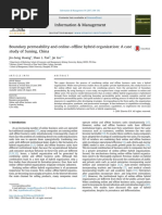 Boundary Permeability and Online-Offline Hybrid Organization A Case Study of Suning, China