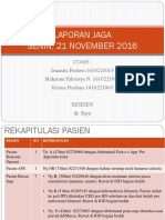 Laporan Jaga 21 Nov 2016