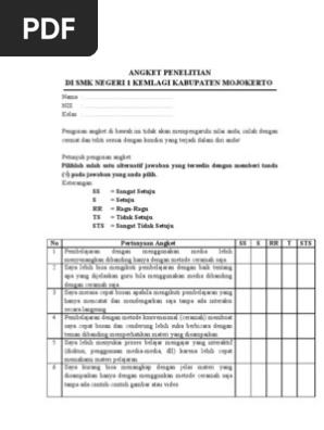 Contoh Soal Angket Media Pembelajaran Pinjaman Lif Co Id