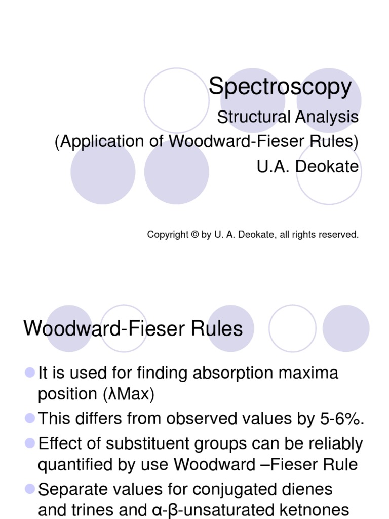 Woodward Rules PDF Spectroscopy Atomic Physics