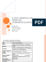 Laudo Arbitral de Derecho Encantada