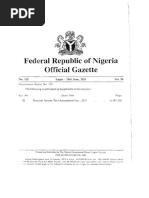 Nigerian Personal Income Tax Act 2011 