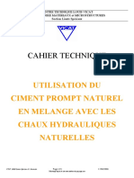 Cahier Technique Chaux-Ciment Naturel Prompt