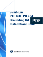 Cambium PTP 650 LPU and Grounding Kit Installation Guide