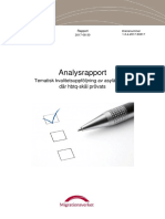 Migrationsverkets Analysrapport: Tematisk Kvalitetsuppföljning Av Asylärenden Där Hbtq-Skäl Prövats