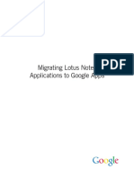 Migrating Lotus Notes Applications To Google Apps