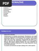 Chlorpromazine: Pharmacology Indications Contraindications Precautions Adverse Effects Overdose Dosage Research