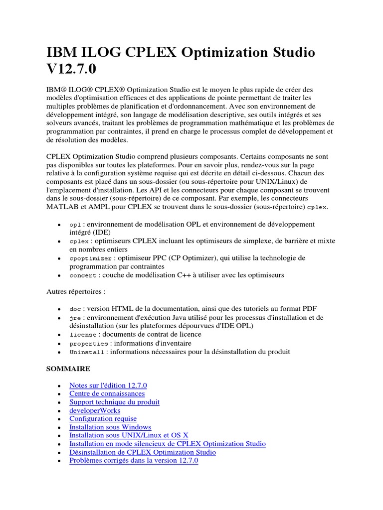 Ibm Ilog Cplex Optimization Studio 22.1.0 Documentation – QEFA
