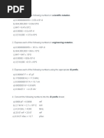 Activity 1.1.3 Scientific and Engineering Notation